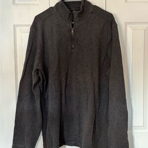 Men's Gray Quarter-Zip Sweater